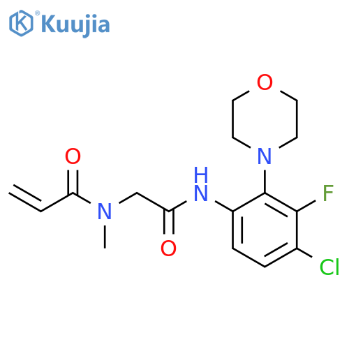 N-[2-[[4-Chloro-3-fluoro-2-(4-morpholinyl)phenyl]amino]-2-oxoethyl]-N-methyl-2-propenamide structure