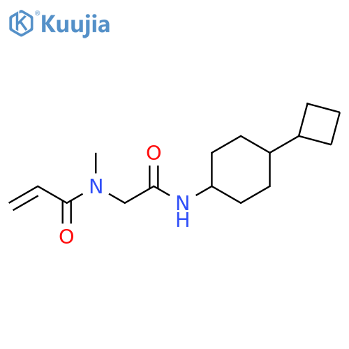 N-{(4-cyclobutylcyclohexyl)carbamoylmethyl}-N-methylprop-2-enamide structure
