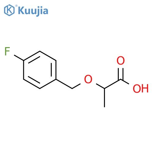 2-(4-fluorophenyl)methoxypropanoic acid structure