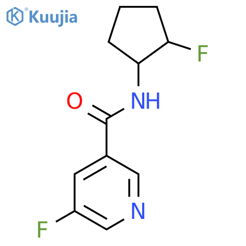 5-fluoro-N-(1R,2R)-2-fluorocyclopentylpyridine-3-carboxamide structure