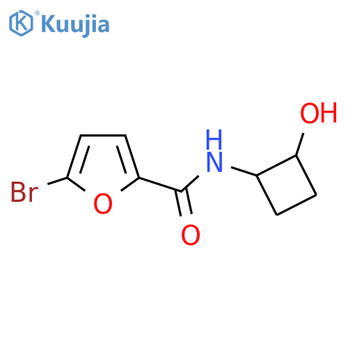 5-bromo-N-(2-hydroxycyclobutyl)furan-2-carboxamide structure