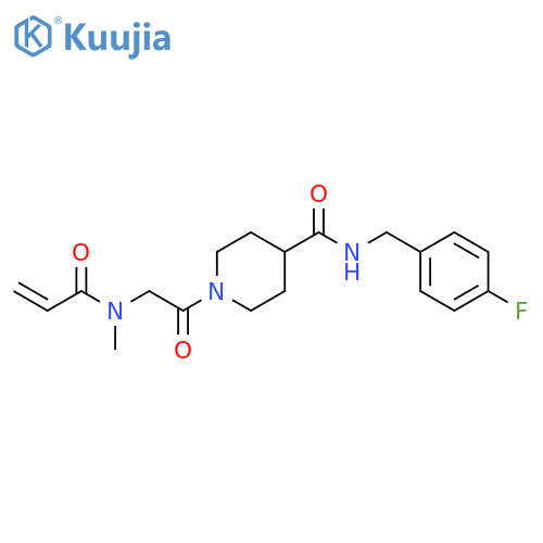 N-[(4-Fluorophenyl)methyl]-1-[2-[methyl(1-oxo-2-propen-1-yl)amino]acetyl]-4-piperidinecarboxamide structure