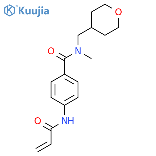 N-Methyl-N-(oxan-4-ylmethyl)-4-(prop-2-enoylamino)benzamide structure