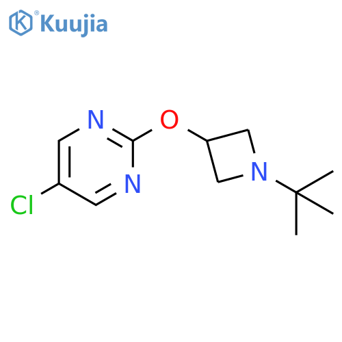 2-[(1-tert-butylazetidin-3-yl)oxy]-5-chloropyrimidine structure