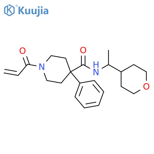 1-(1-Oxo-2-propen-1-yl)-4-phenyl-N-[1-(tetrahydro-2H-pyran-4-yl)ethyl]-4-piperidinecarboxamide structure