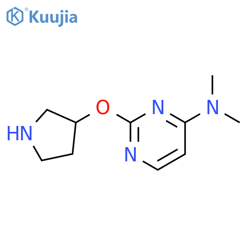 N,N-dimethyl-2-(pyrrolidin-3-yloxy)pyrimidin-4-amine structure