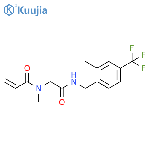 N-Methyl-N-[2-[[[2-methyl-4-(trifluoromethyl)phenyl]methyl]amino]-2-oxoethyl]-2-propenamide structure