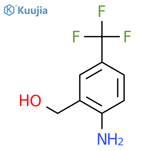 (2-Amino-5-(trifluoromethyl)phenyl)methanol structure