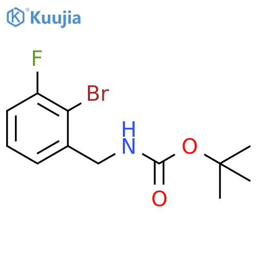 tert-butyl N-(2-bromo-3-fluorophenyl)methylcarbamate structure