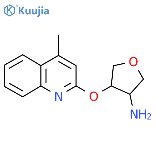 4-[(4-Methylquinolin-2-yl)oxy]oxolan-3-amine structure