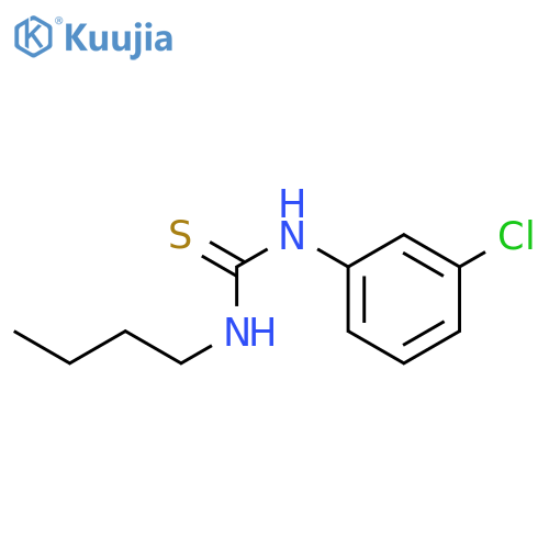Thiourea, N-butyl-N'-(3-chlorophenyl)- structure