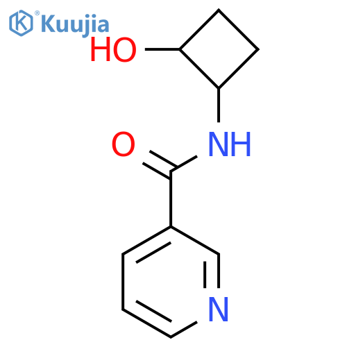 N-(2-hydroxycyclobutyl)pyridine-3-carboxamide structure
