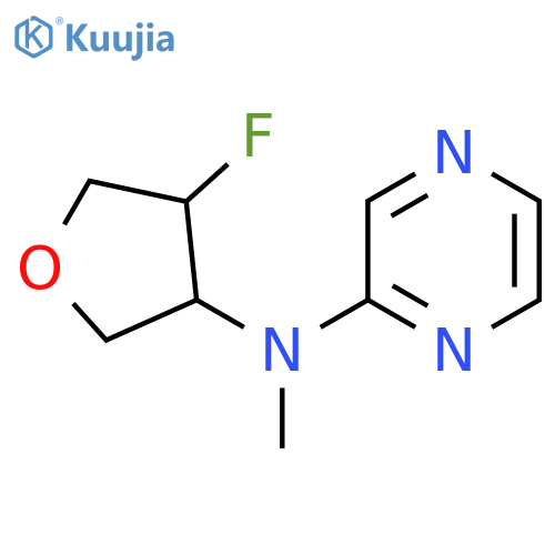 N-(4-fluorooxolan-3-yl)-N-methylpyrazin-2-amine structure