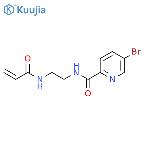 N-{2-(5-bromopyridin-2-yl)formamidoethyl}prop-2-enamide structure