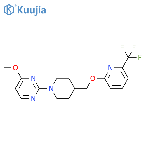 4-Methoxy-2-[4-({[6-(trifluoromethyl)pyridin-2-yl]oxy}methyl)piperidin-1-yl]pyrimidine structure