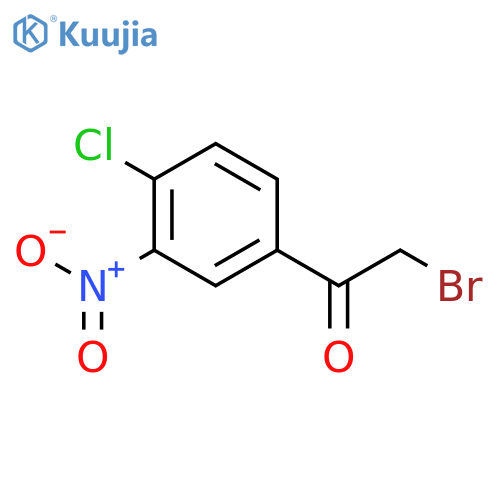 2-Bromo-1-(4-chloro-3-nitro-phenyl)-ethanone structure