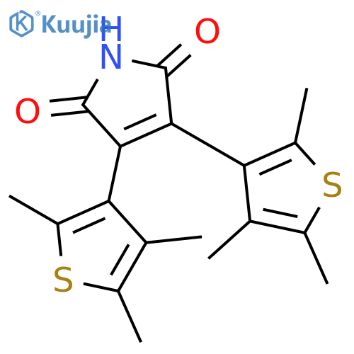 2,3-Bis(2,4,5-trimethyl-3-thienyl)maleimide structure
