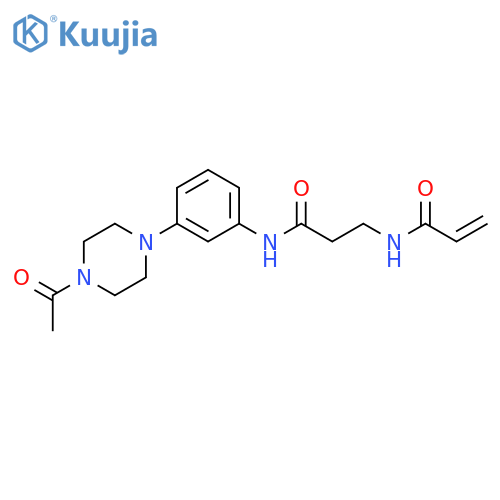 N-[3-[[3-(4-Acetyl-1-piperazinyl)phenyl]amino]-3-oxopropyl]-2-propenamide structure
