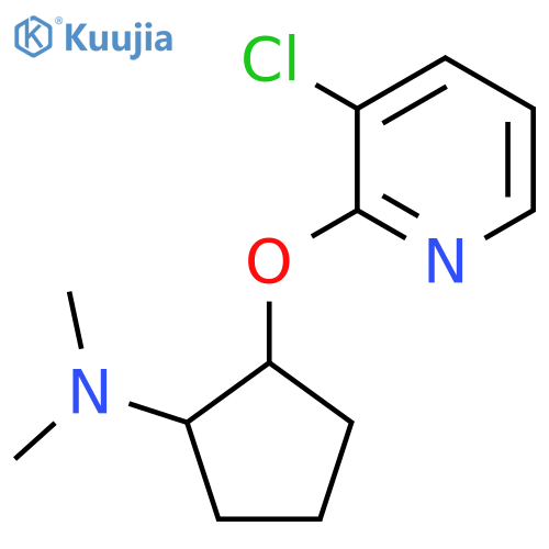 2-[(3-chloropyridin-2-yl)oxy]-N,N-dimethylcyclopentan-1-amine structure
