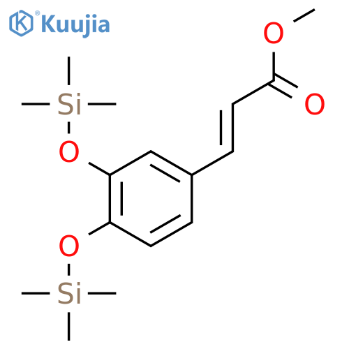 2-Propenoic acid, 3-[3,4-bis[(trimethylsilyl)oxy]phenyl]-, methyl ester structure