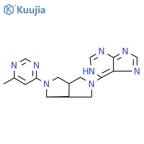 6-5-(6-methylpyrimidin-4-yl)-octahydropyrrolo3,4-cpyrrol-2-yl-9H-purine structure