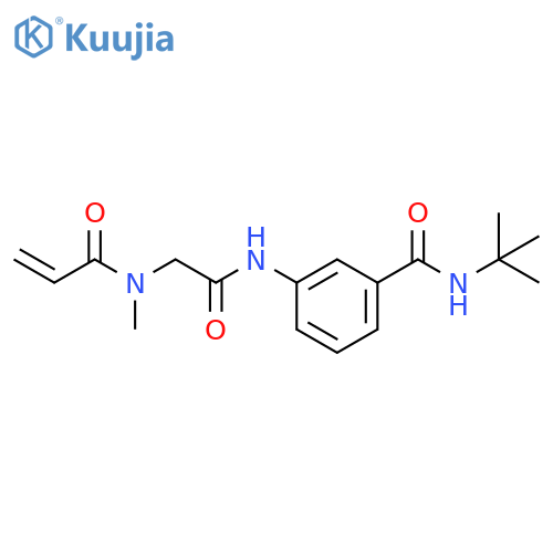 N-(1,1-Dimethylethyl)-3-[[2-[methyl(1-oxo-2-propen-1-yl)amino]acetyl]amino]benzamide structure