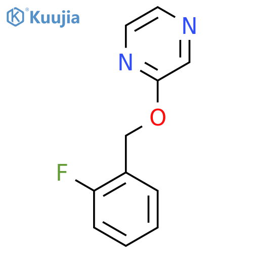 2-[(2-Fluorophenyl)methoxy]pyrazine structure