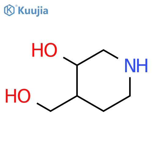 4-(hydroxymethyl)piperidin-3-ol structure