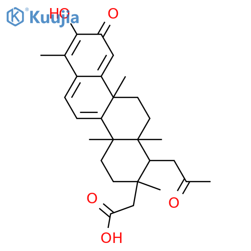3-Hydroxy-24,30-dinor-2,20-dioxo-20,21-seco-1(10),3,5,7-friedelatetraen-21-oic acid structure