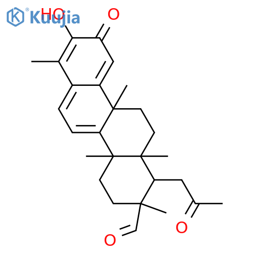 3-Hydroxy-21,24,29-trinor-2,20-dioxo-20,21-seco-1(10),3,5,7-friedelatetraen-22-al structure