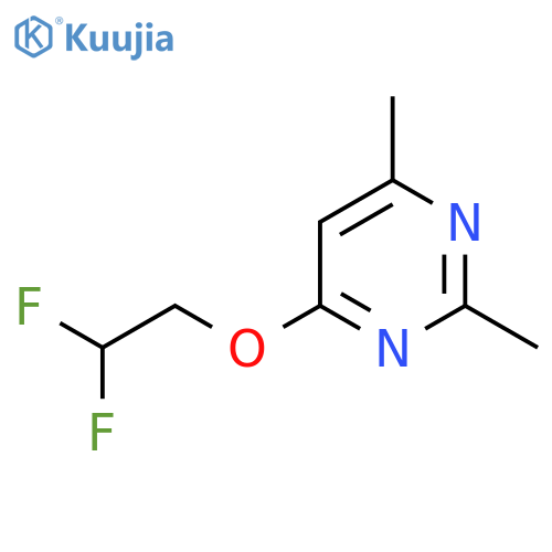 4-(2,2-Difluoroethoxy)-2,6-dimethylpyrimidine structure