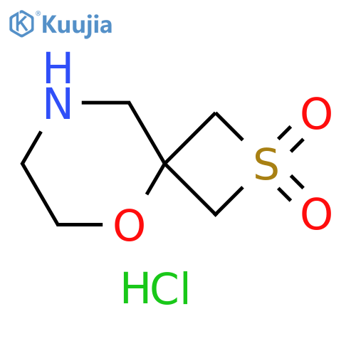 5-oxa-2λ?-thia-8-azaspiro[3.5]nonane 2,2-dioxide;hydrochloride structure