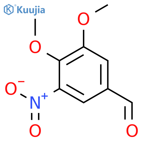 3,4-Dimethoxy-5-nitrobenzaldehyde structure