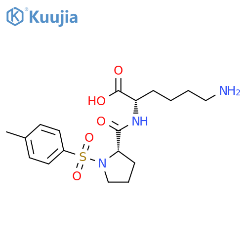 L-LYSINE, 1-[(4-METHYLPHENYL)SULFONYL]-L-PROLYL- structure