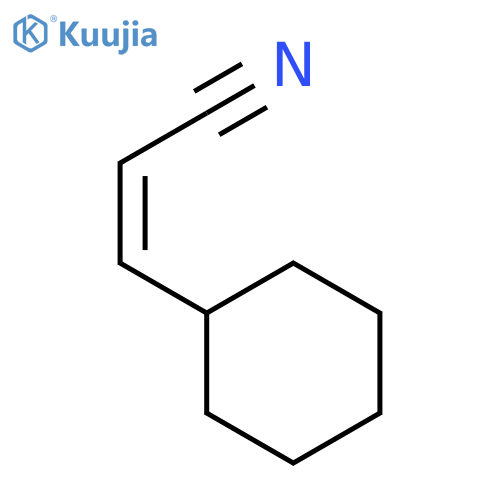 2-Propenenitrile,3-cyclohexyl-, (2E)- structure