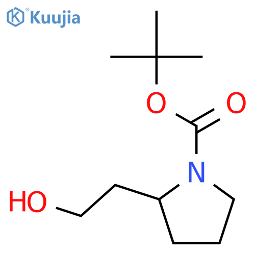 tert-Butyl 2-(2-hydroxyethyl)pyrrolidine-1-carboxylate structure