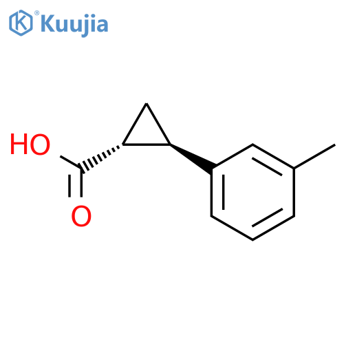 (1R,2R)-2-(m-Tolyl)cyclopropanecarboxylic Acid structure