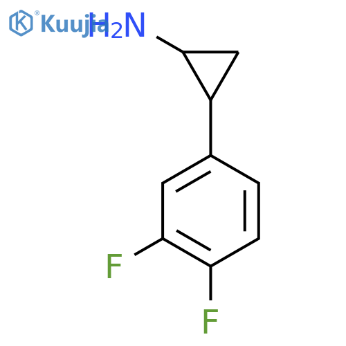 (1R,2S)-2-(3,4-Difluorophenyl)cyclopropanamine structure