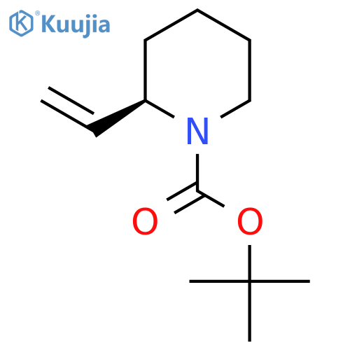 (R)-tert-butyl 2-vinylpiperidine-1-carboxylate structure