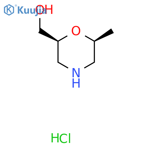 ((2S,6S)-6-methylmorpholin-2-yl)methanol hydrochloride structure