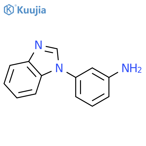 3-(1H-1,3-benzodiazol-1-yl)aniline structure
