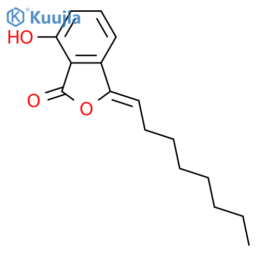7-Hydroxy-3-octylidene-1(3H)-isobenzofuranone; (Z)-form structure