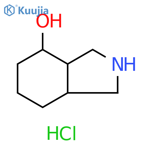 2,3,3a,4,5,6,7,7a-octahydro-1H-isoindol-4-ol;hydrochloride structure