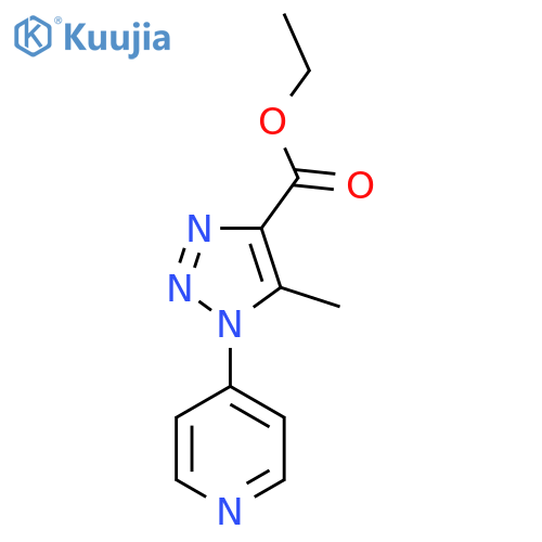 Ethyl 5-methyl-1-(pyridin-4-yl)-1H-1,2,3-triazole-4-carboxylate structure