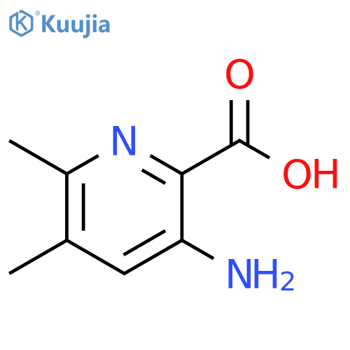 3-amino-5,6-dimethylpyridine-2-carboxylic acid structure