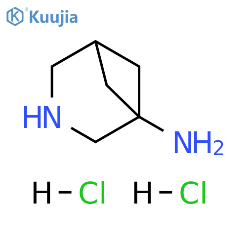 3-Azabicyclo[3.1.1]heptan-1-amine, hydrochloride (1:2) structure