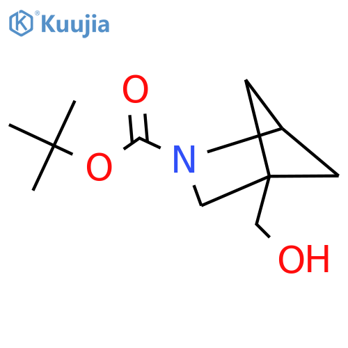 Tert-butyl 4-(hydroxymethyl)-2-azabicyclo[2.1.1]hexane-2-carboxylate structure