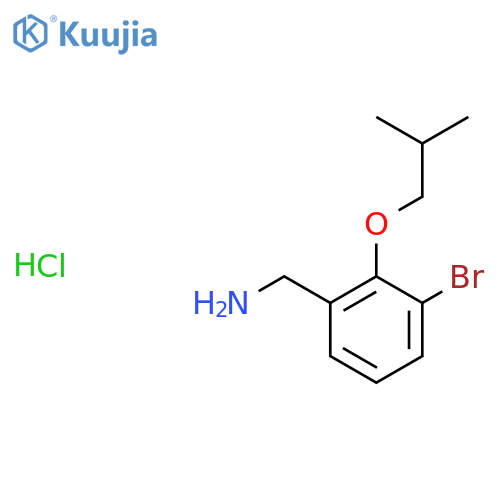 3-Bromo-2-isobutoxy-benzylamine hydrochloride structure