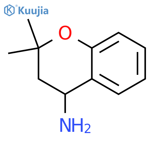 2,2-dimethyl-3,4-dihydro-2H-1-benzopyran-4-amine structure