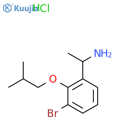 1-(3-Bromo-2-isobutoxyphenyl)-ethylamine hydrochloride structure